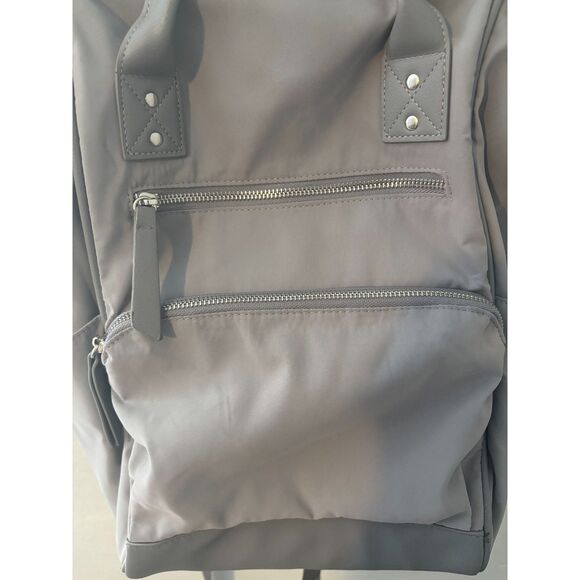 Wild Fable Gray Nylon Convertible Backpack Tote Everyday Bag Multi Pocket - Picture 3 of 8